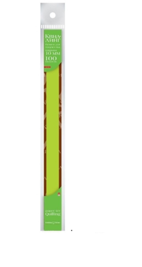 

Цветная бумага для квиллинга, 10 ММ, 100 ПОЛОС, 120 на гребне зеленый, 2-082/03
