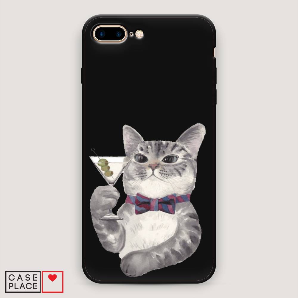 

Матовый силиконовый чехол "Кот джентльмен" на Apple iPhone 8 Plus, Кот джентльмен