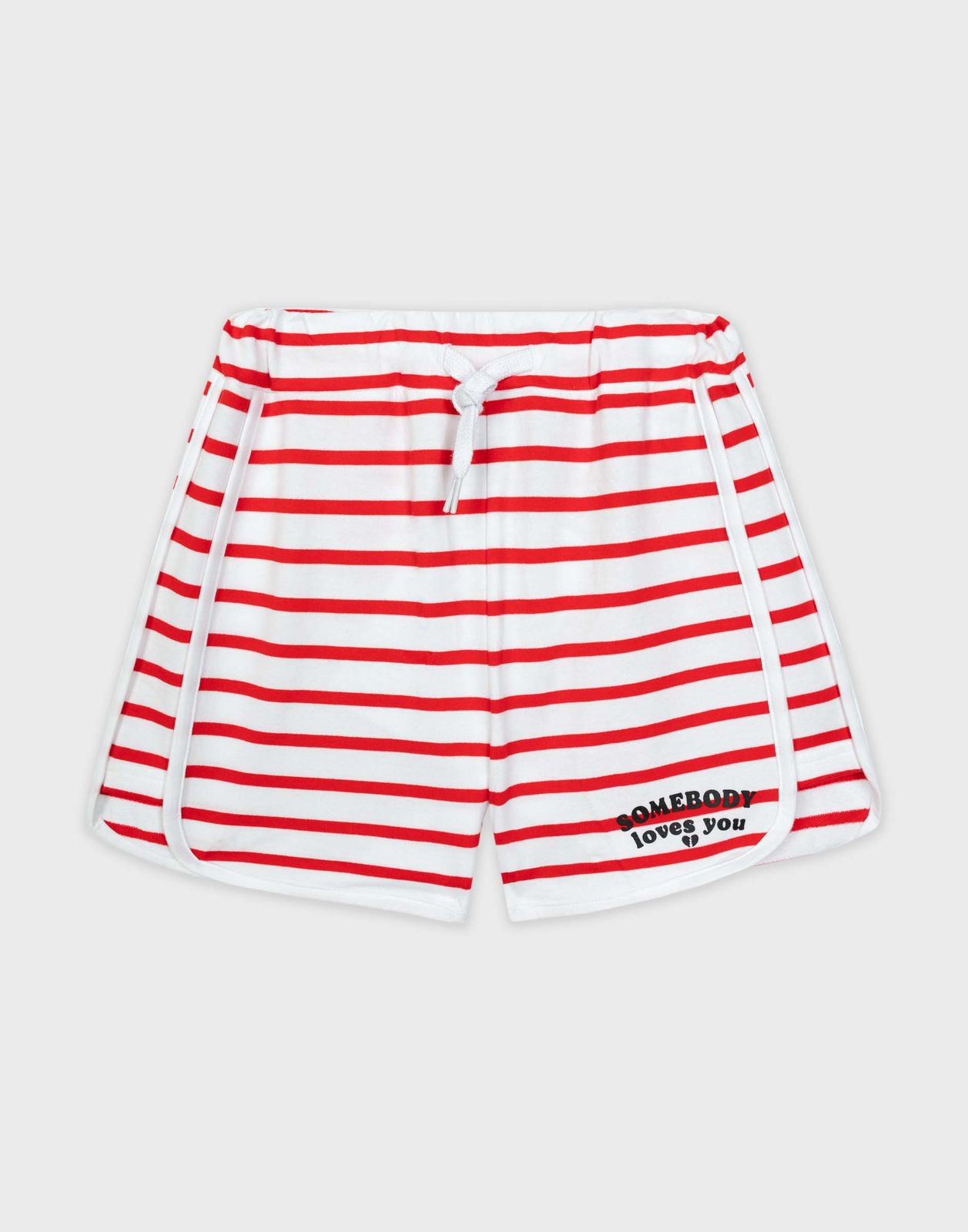 

Спортивные шорты для девочки Gloria Jeans GSH011511 красный/белый 4-6л/116, GSH011511