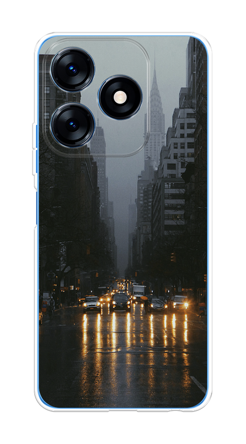 

Чехол на Tecno Spark 10/10C "Дождливый Нью Йорк", Черный;серый, 303550-1