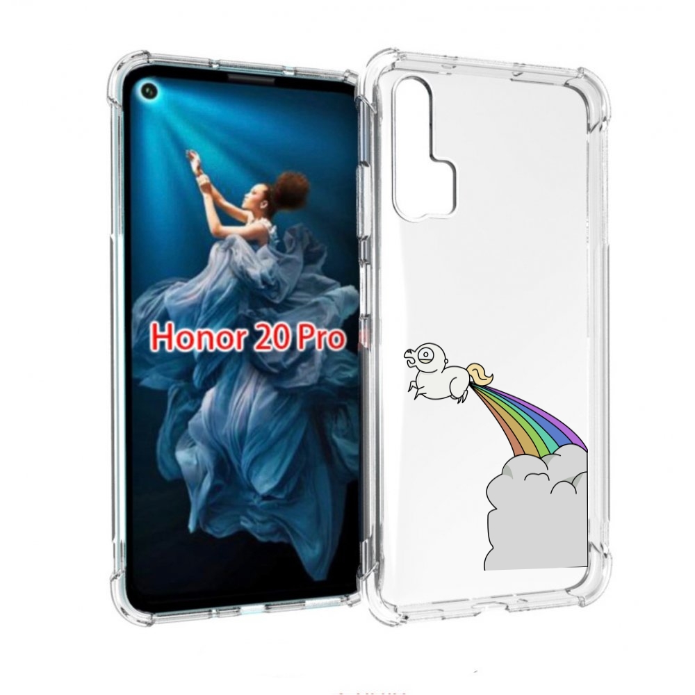 

Чехол бампер MyPads летающее-пони детский для Honor 20 Pro проти, Прозрачный, Tocco