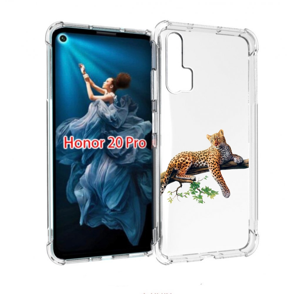 

Чехол бампер MyPads леопард-на-дереве детский для Honor 20 Pro п, Прозрачный, Tocco