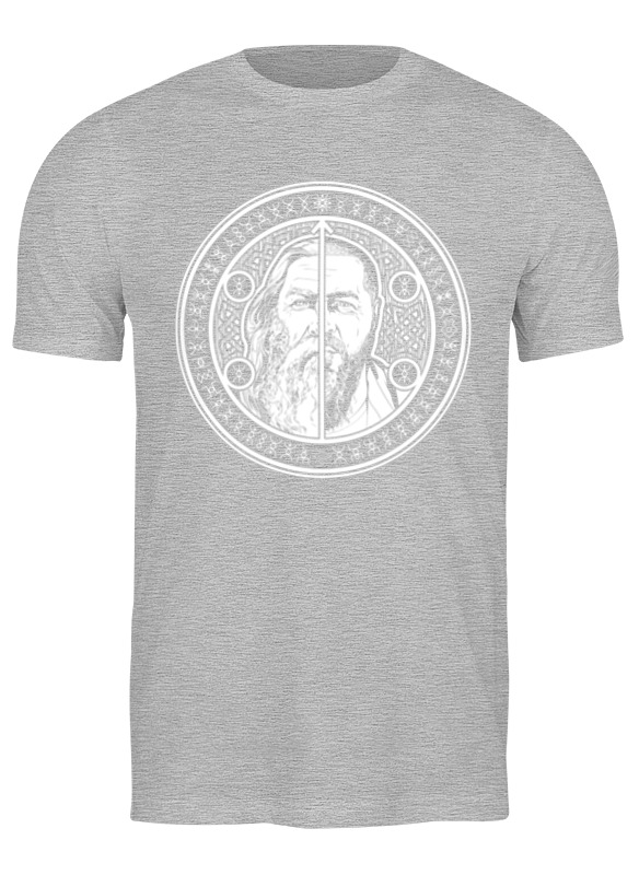 

Футболка мужская Printio Кудесник добрыня (лого) серая L, Кудесник добрыня (лого)