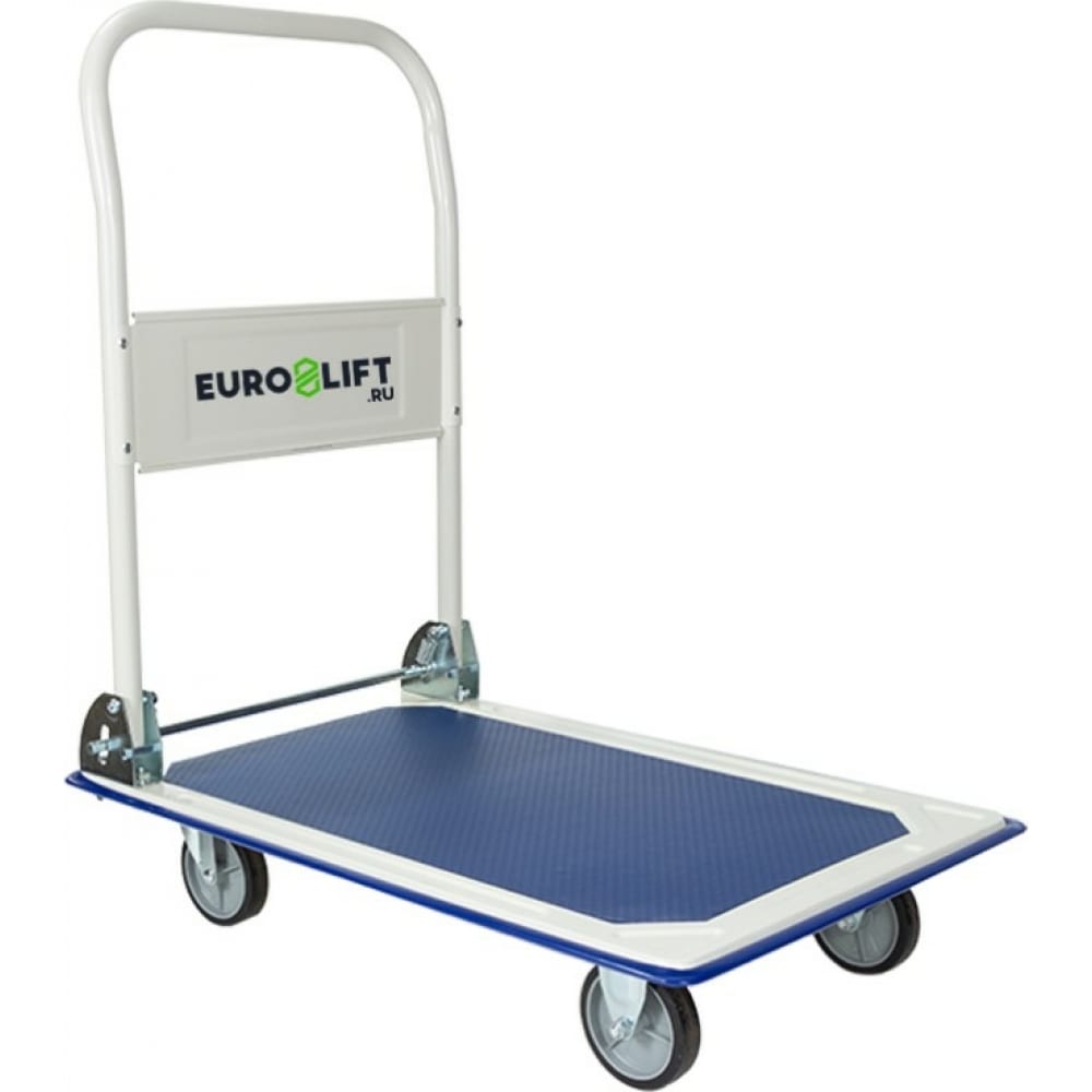 фото Платформенная стальная тележка euro-lift тн150 г/п 150 кг, диаметр колеса 100мм 00000248