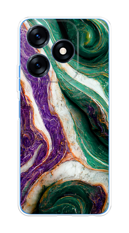 

Чехол на Tecno Spark 10/10C "Фиолетово-зеленый мрамор", Зеленый;фиолетовый, 303550-1