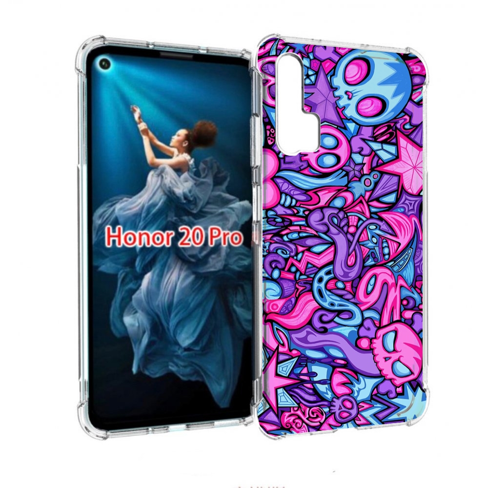 

Чехол бампер MyPads крутой-паттерн для Honor 20 Pro противоударный, Прозрачный, Tocco