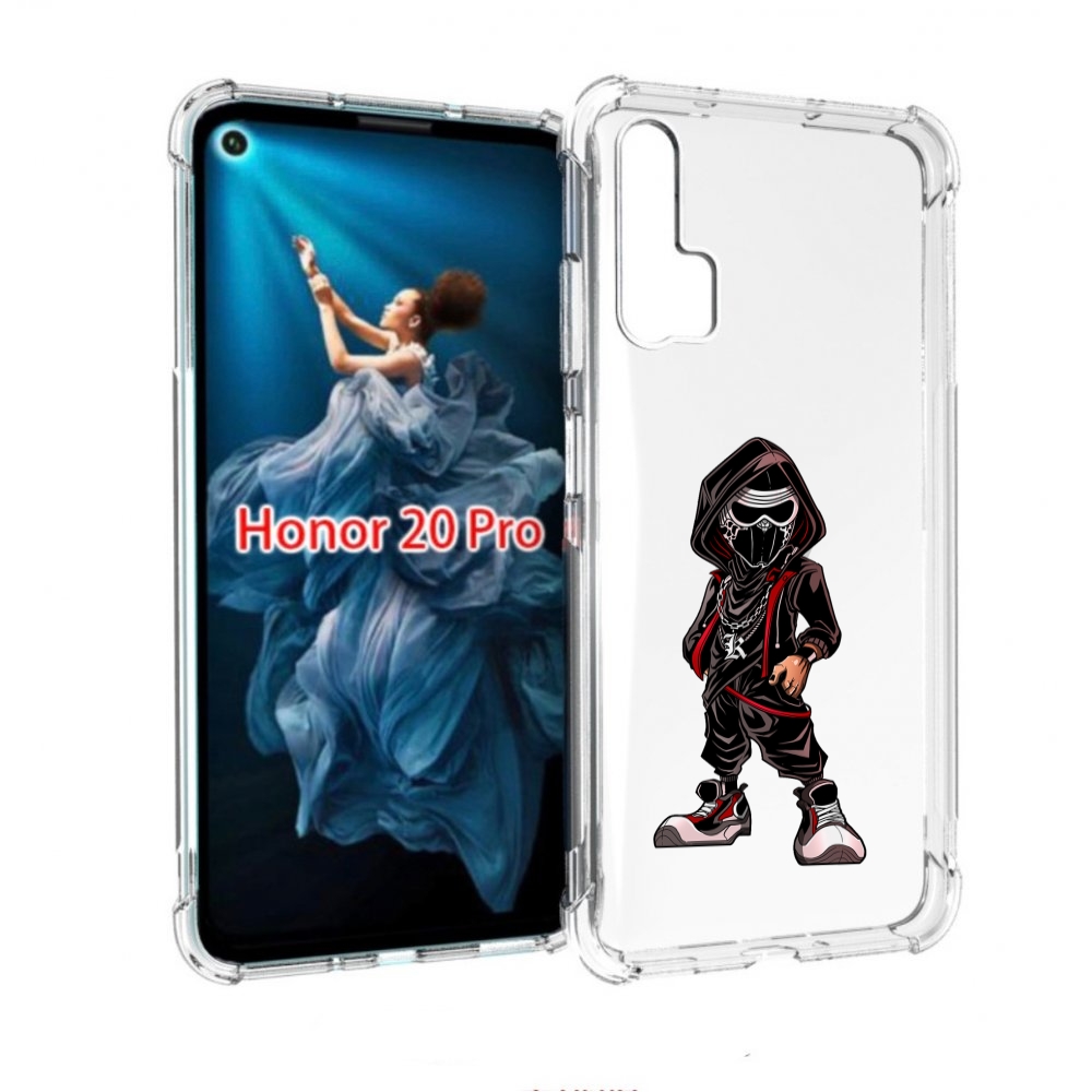

Чехол бампер MyPads крутой-ниндзя для Honor 20 Pro противоударный, Прозрачный, Tocco