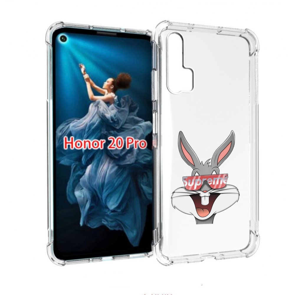 

Чехол бампер MyPads крутой-заяц для Honor 20 Pro противоударный, Прозрачный, Tocco