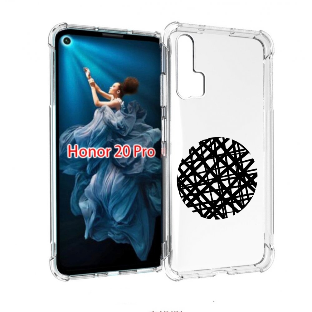 

Чехол бампер MyPads круглая-абстракция для Honor 20 Pro противоу, Прозрачный, Tocco
