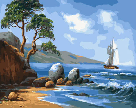 

Картина по номерам Paintboy GX32838 Неизведанный берег 40х50см, GX32838