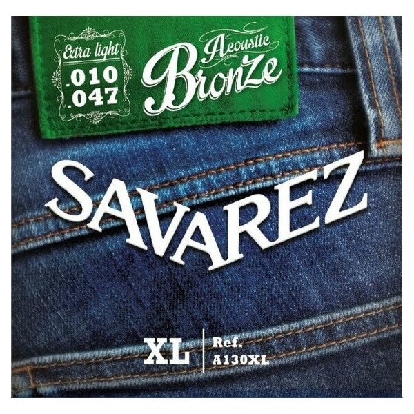 

Savarez A130xl Acoustic Bronze .010-.047 - струны для акустической гитары