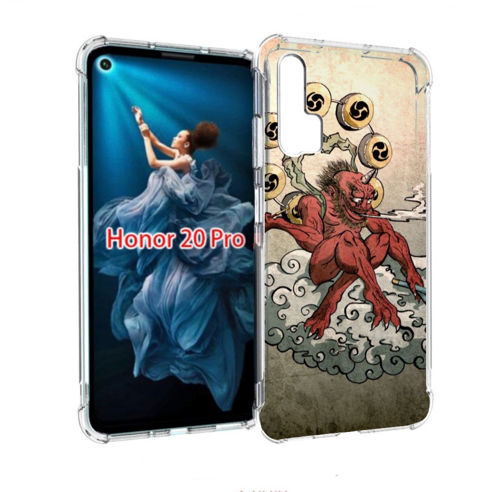

Чехол бампер MyPads красный чертик на облаке для Honor 20 Pro пр, Прозрачный, Tocco