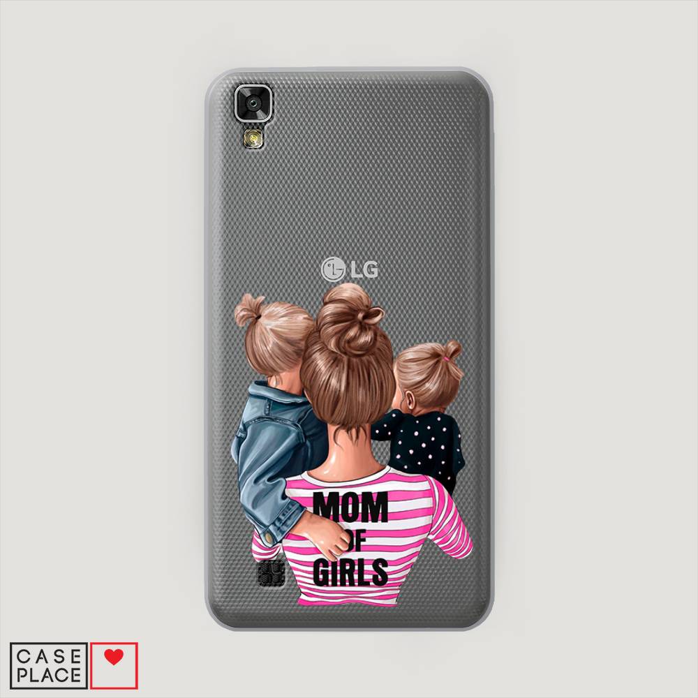 

Чехол Awog на LG X Power (K220DS) "Mom of Girls", Синий;розовый;черный, 82350-6