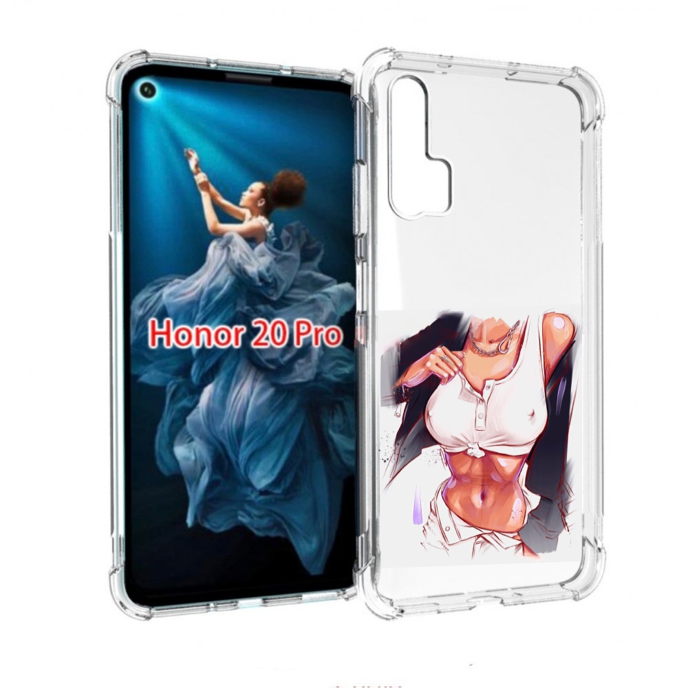

Чехол бампер MyPads красивая-стройная-модель для Honor 20 Pro пр, Прозрачный, Tocco
