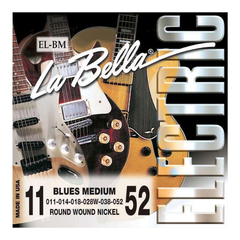 

La Bella El-bm Electrics Blues Medium 11-52 - струны для электрогитары, обмотка никелирова