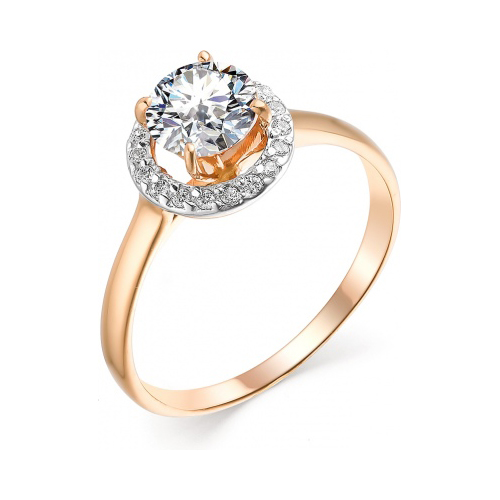 

Кольцо из красного золота с фианитом/Swarovski р. 18,5 Гранат 1.11.11.0825.00-2799, 1.11.11.0825.00-2799