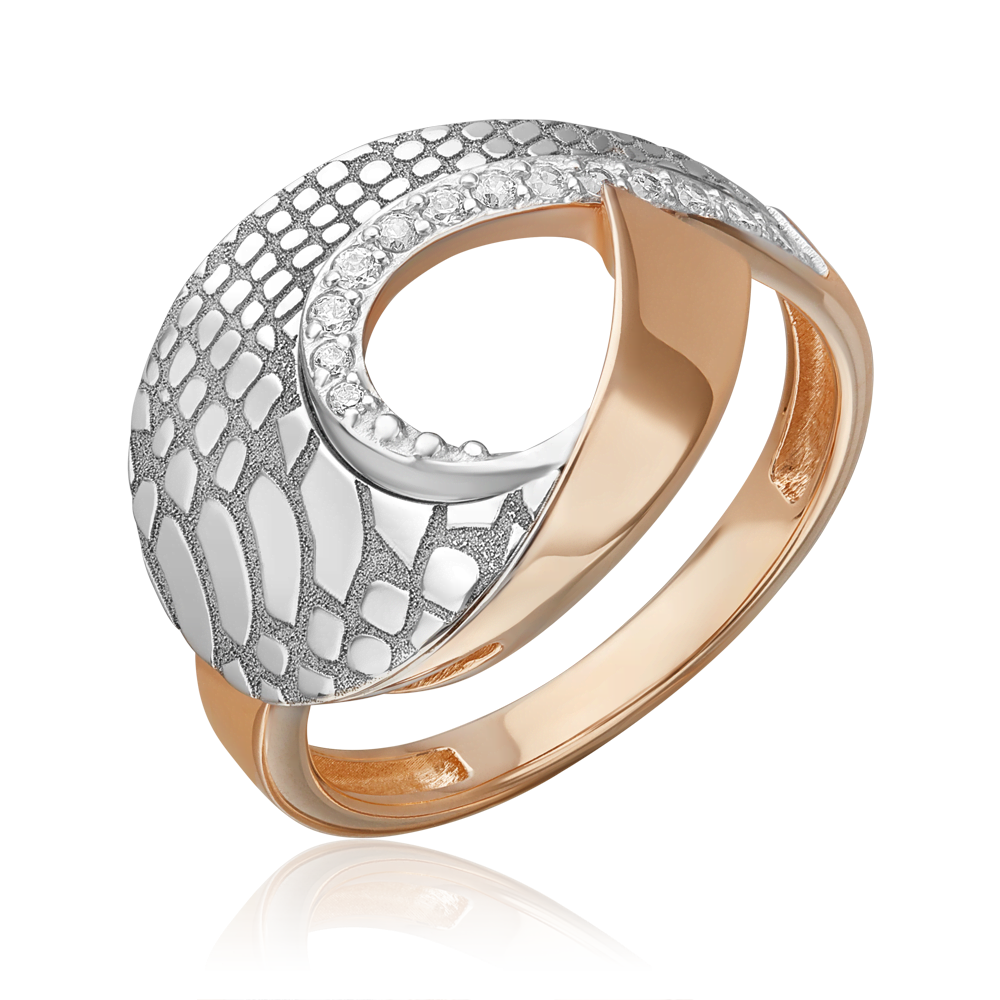 

Кольцо из золота р. 18,5 PLATINA jewelry 01-5716-00-401-1111, фианит, 01-5716-00-401-1111