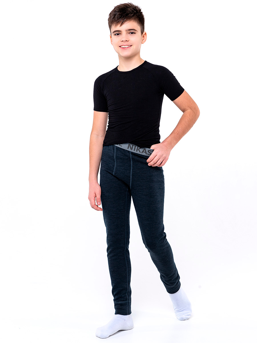 

Термобелье детское низ NIKASTYLE 2т11324, синий меланж, 170, 2т11324
