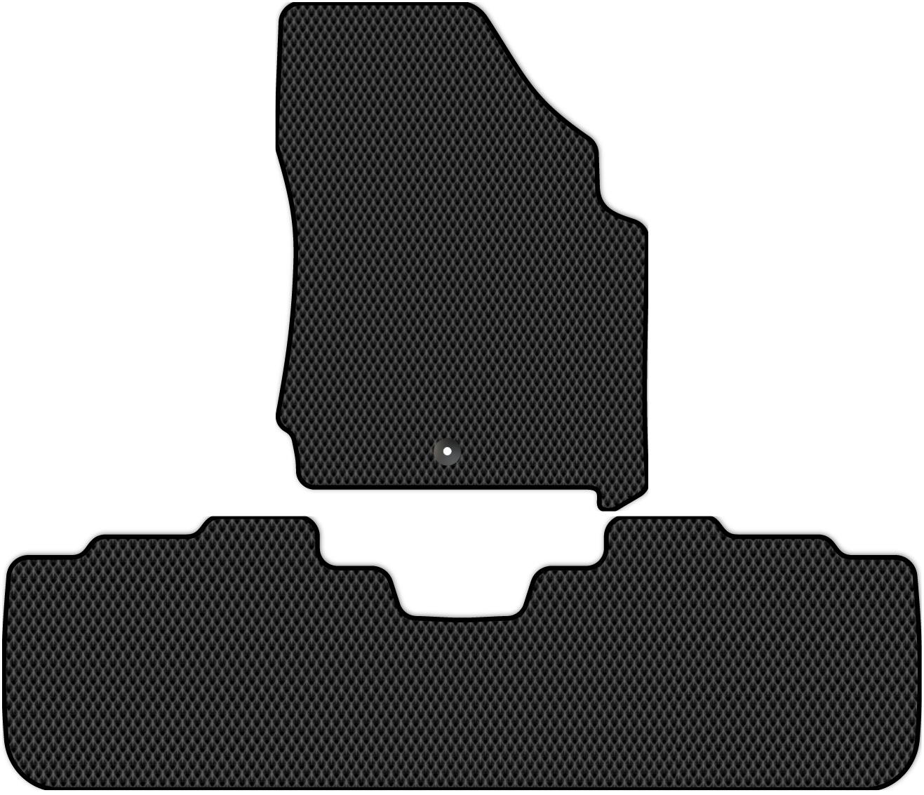 

Коврики ЭВА в салон для Cadillac SRX 2009 - 2012, 2 шт. черный, 1511-W2Y-H