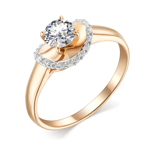 

Кольцо из красного золота с фианитом/Swarovski р. 17,5 Гранат 1.11.11.0825.00-3240, 1.11.11.0825.00-3240