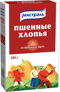 

Хлопья Мистраль пшенные не требующие варки 500 г