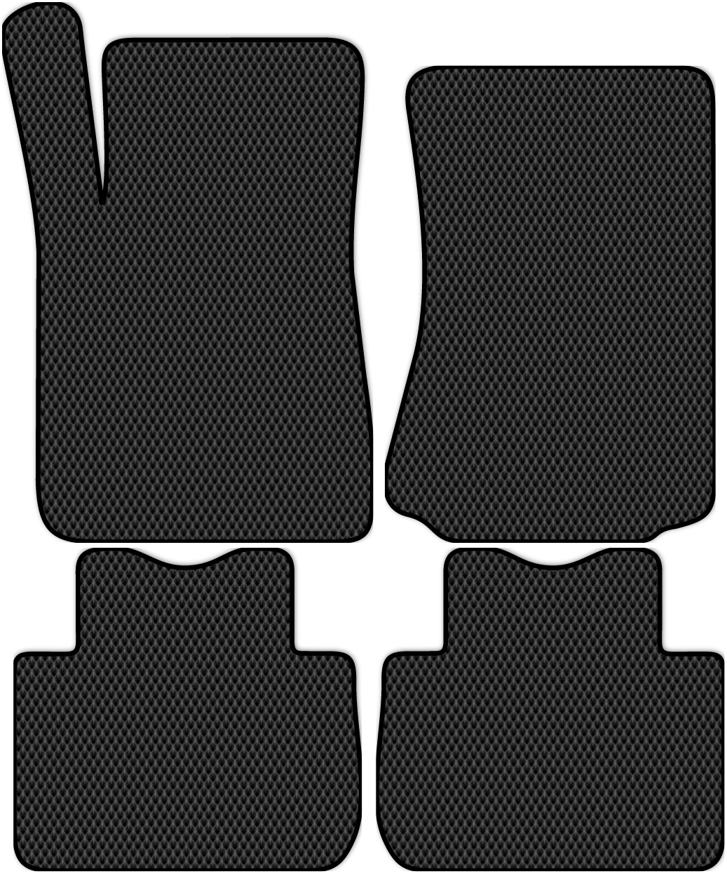 

Коврики ЭВА в салон для Cadillac CTS (2WD) 2007 - 2014, 4 шт. черный, 1503-S4NL-H