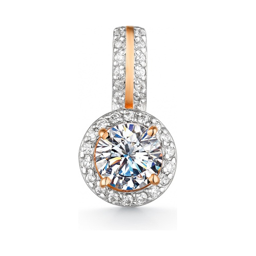 

Кулон из красного золота с фианитом/Swarovski Гранат 1.40.11.0825.00-2798, 1.40.11.0825.00-2798