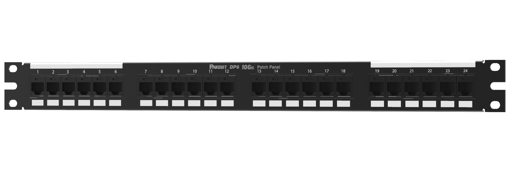 фото Патч-панель panduit dp24688tgy 19" 1u 24xrj45 кат.6 utp