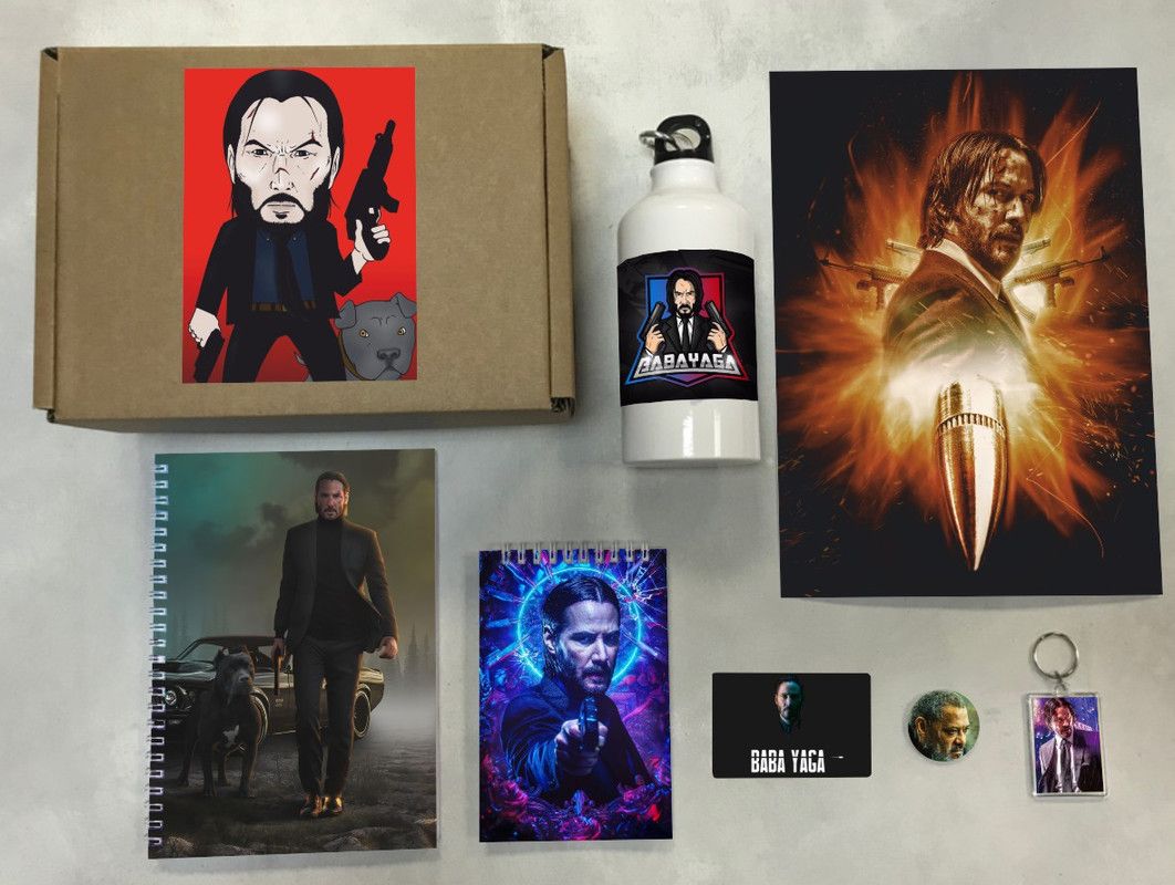 

Бокс с подарком Джон Уик, John Wick, Box-160123-6, 7 предметов, Бежевый, Джон Уик, John Wick