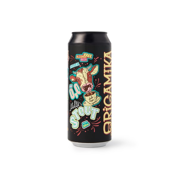 

Пиво Origamika Milk Stout безалкогольное темное 0,5 л, ТН-00005333