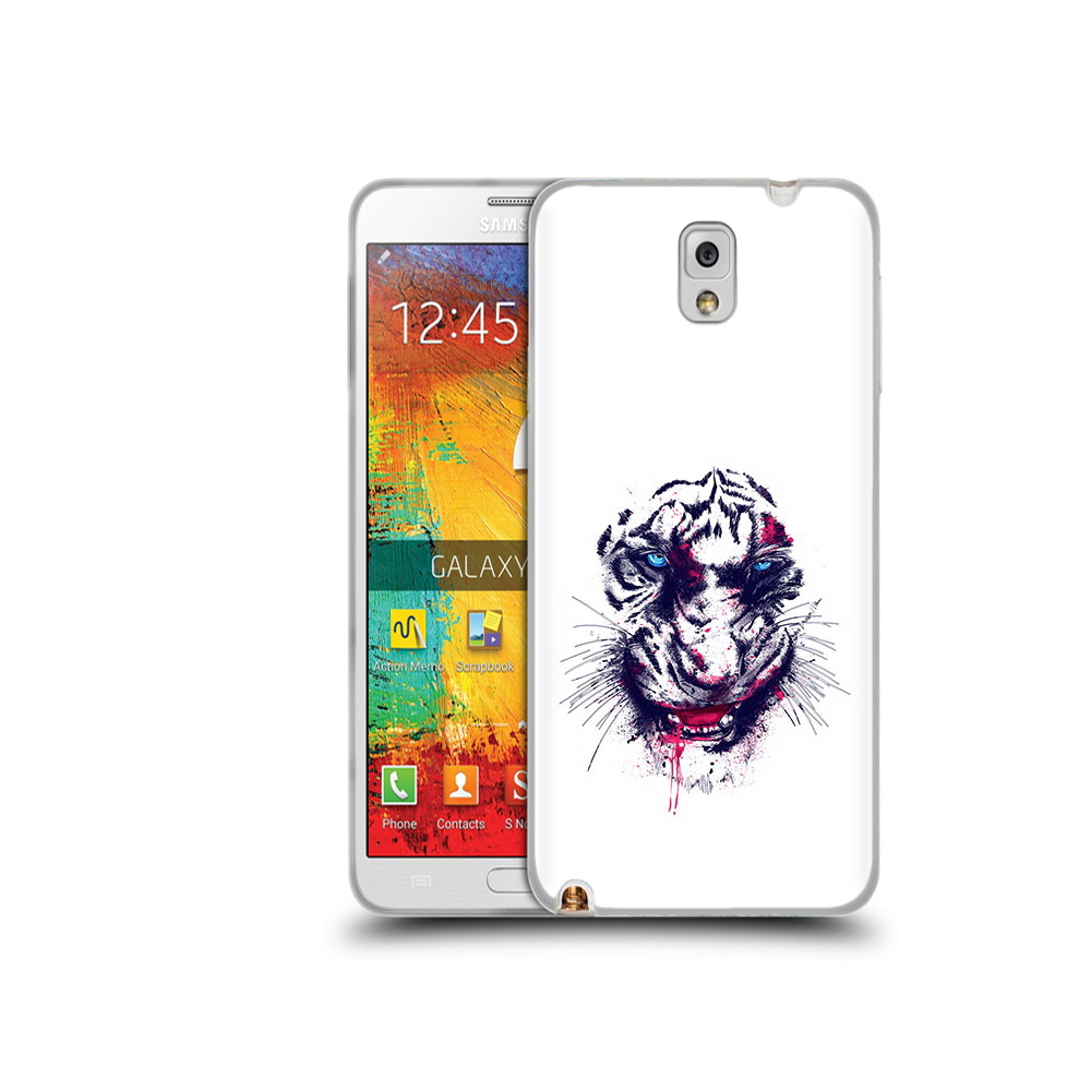 

Чехол MyPads Tocco для Samsung Galaxy Note 3 безумный тигр, Прозрачный, Tocco