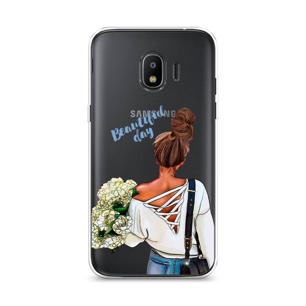 

Чехол Awog на Samsung Galaxy J2 2018 "Beautiful day vector", Коричневый;белый;зеленый, 25650-6