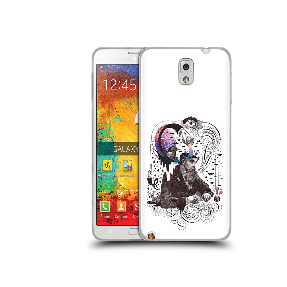 

Чехол MyPads Tocco для Samsung Galaxy Note 3 абстракция думающий мужчина, Прозрачный, Tocco