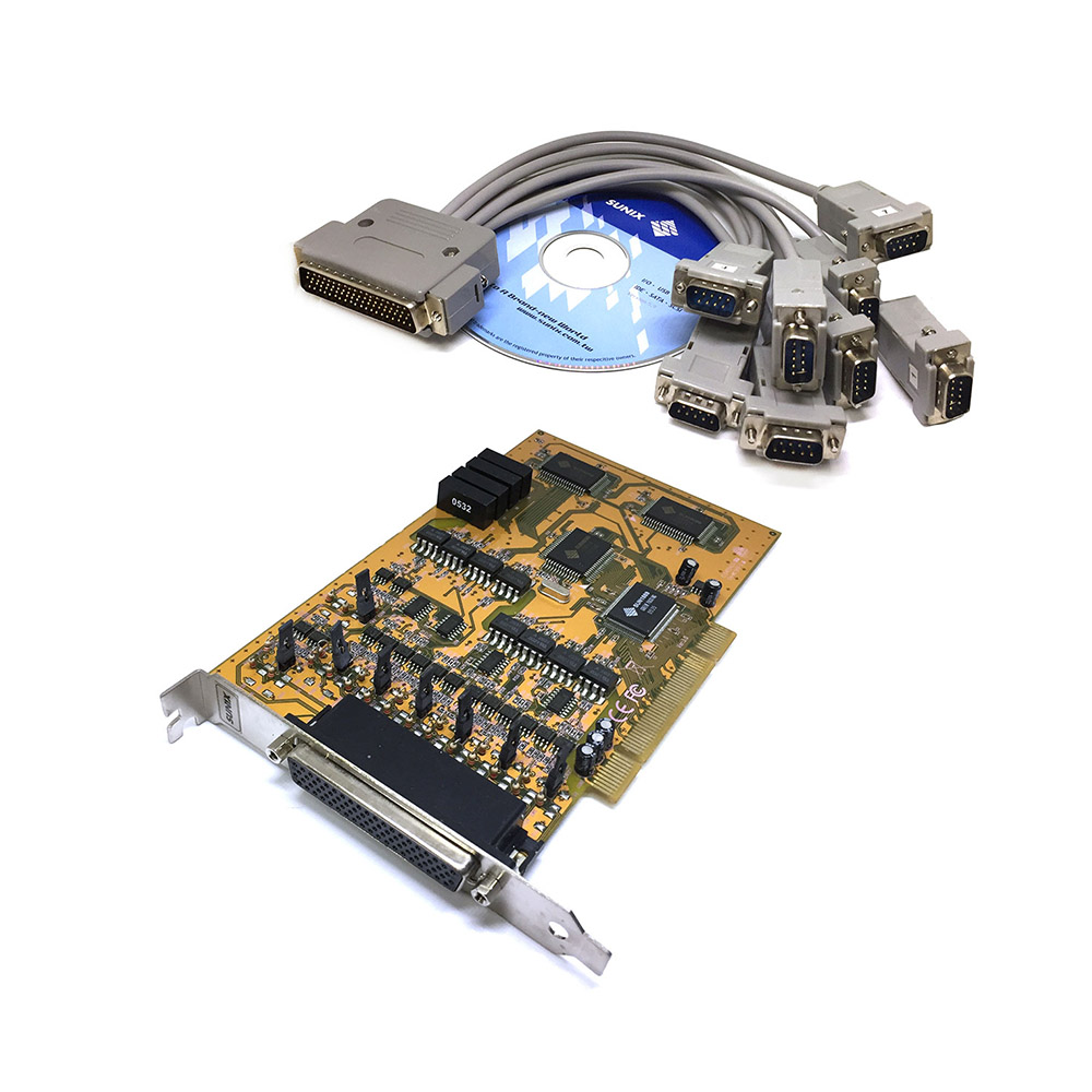

Контроллер PCI to 8 портов RS-422/485, чип SUN1889, модель 8169I, с Гальванической изоляци