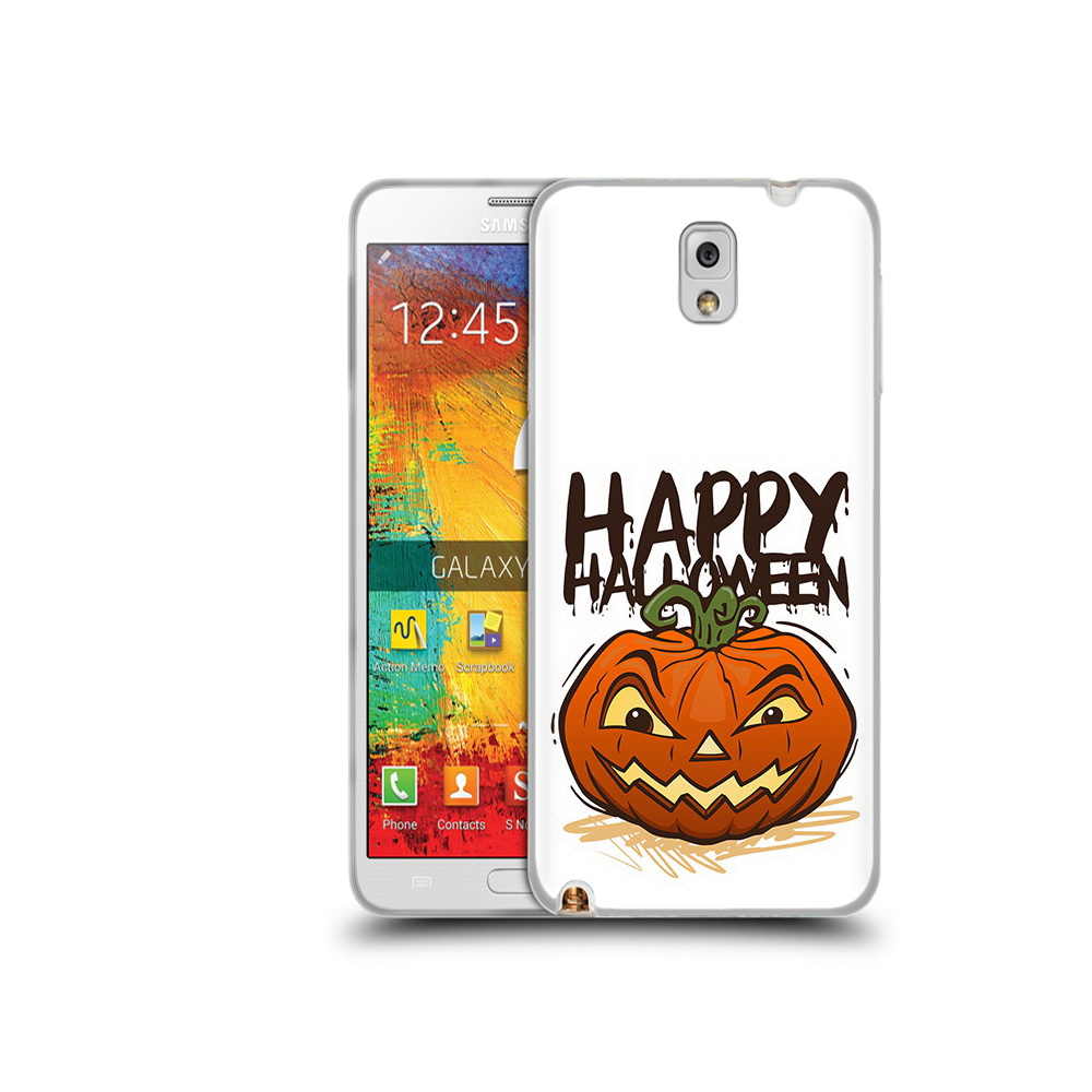 

Чехол MyPads Tocco для Samsung Galaxy Note 3 Хэллоуин счастливый, Прозрачный, Tocco