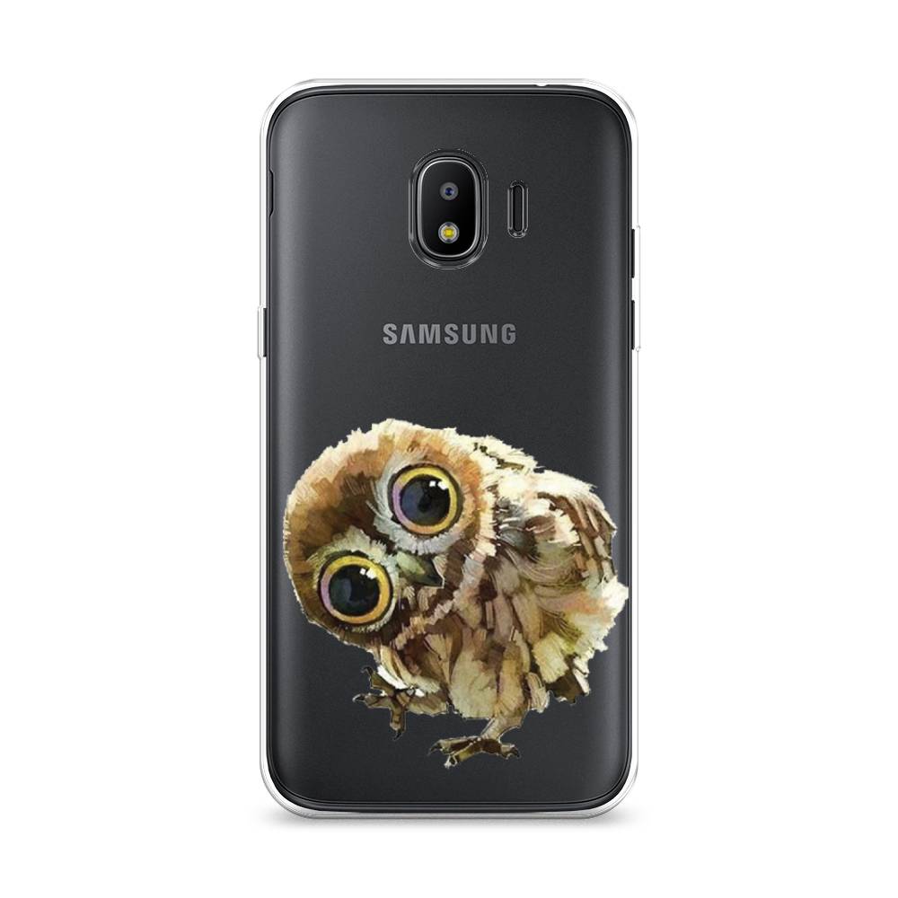 

Чехол Awog на Samsung Galaxy J2 2018 "Любопытный совенок", Коричневый;белый;прозрачный, 25650-1