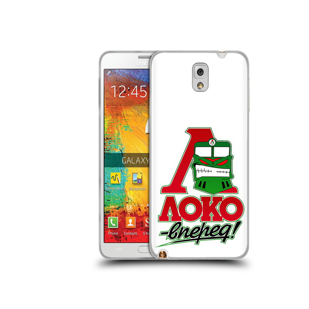 

Чехол MyPads Tocco для Samsung Galaxy Note 3 ФК локо вперед, Прозрачный, Tocco