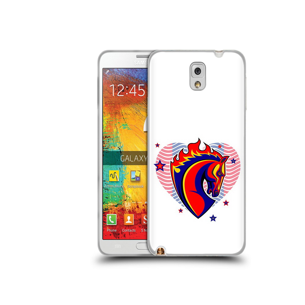 

Чехол MyPads Tocco для Samsung Galaxy Note 3 ФК ЦСЛ Лошадь, Прозрачный, Tocco