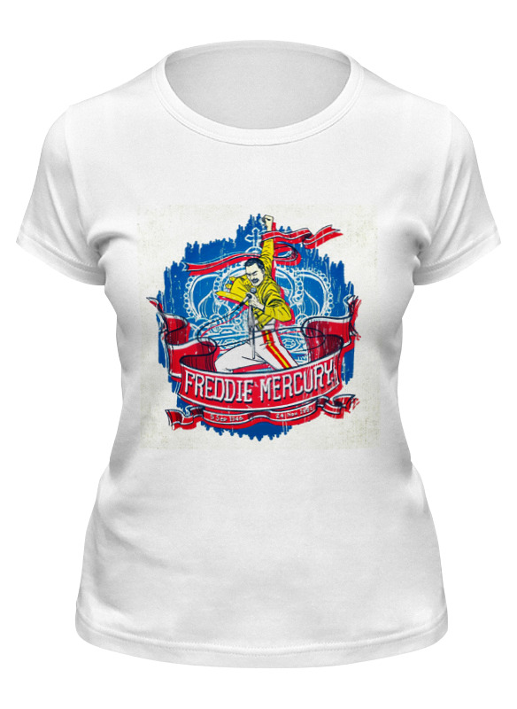 

Футболка женская Printio Freddie mercury - queen белая 2XL, Белый, Freddie mercury - queen