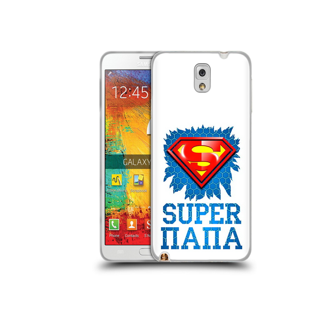 

Чехол MyPads Tocco для Samsung Galaxy Note 3 Супер Папа, Прозрачный, Tocco