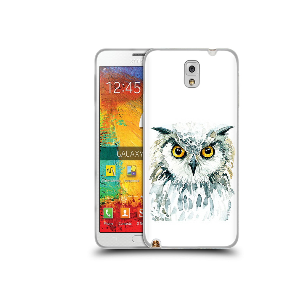 

Чехол MyPads Tocco для Samsung Galaxy Note 3 Серьезная сова, Прозрачный, Tocco