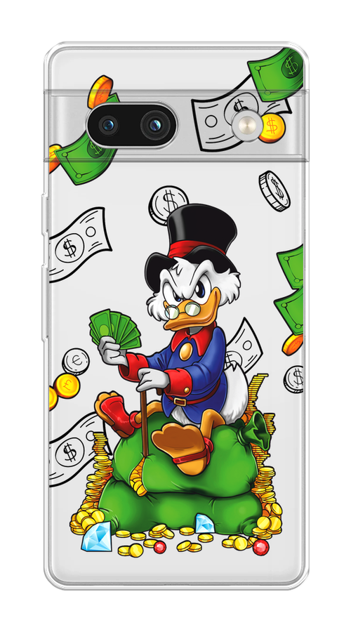 

Чехол на Google Pixel 7A "Scrooge Richness", Черный;синий;зеленый, 271450-1