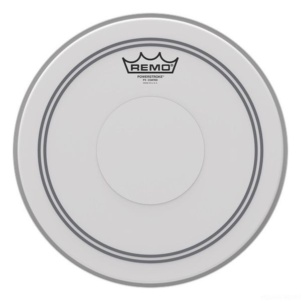 фото Remo p3-0116-c2 batter, powerstroke 3, coated, 16 clear dot top side пластик