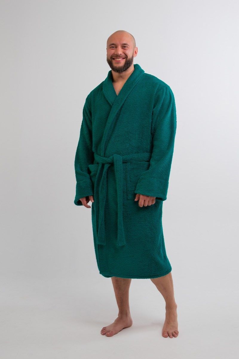 

Халат мужской Bio-Textiles IFMIMH зеленый 52-54 RU, IFMIMH