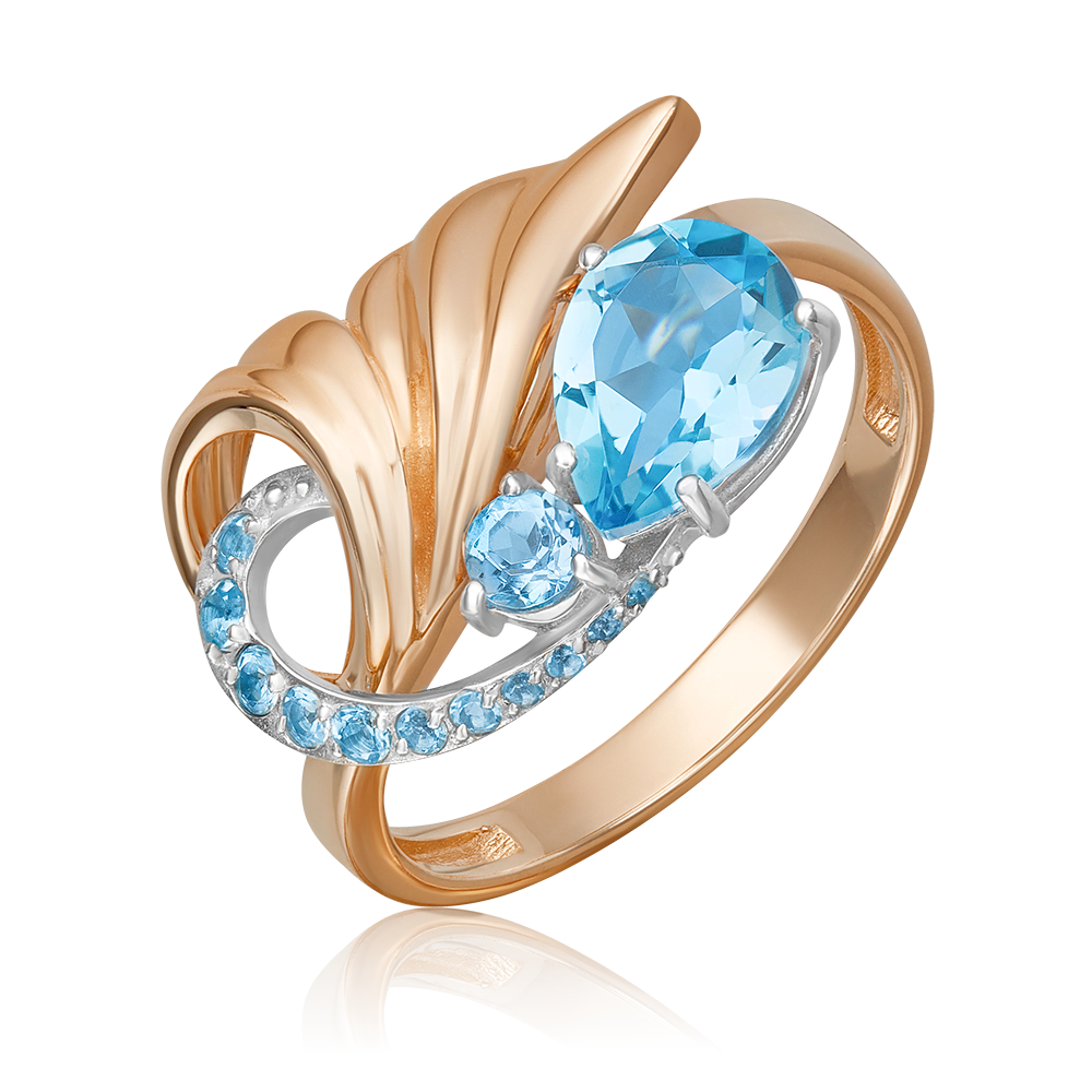 

Кольцо из золота р.  PLATINA jewelry 01-5706-00-201-1111, топаз, 01-5706-00-201-1111