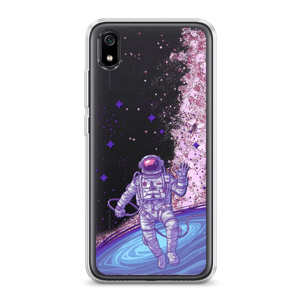 

Жидкий чехол с блестками "Космонавт в открытом космосе" на Xiaomi Redmi 7A, 35494-1