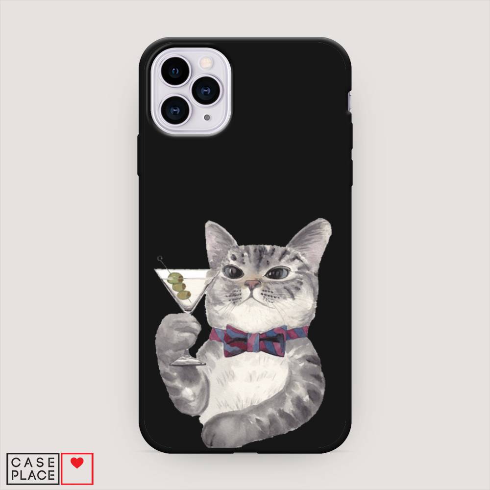 

Матовый силиконовый чехол "Кот джентльмен" на Apple iPhone 11 Pro, Кот джентльмен