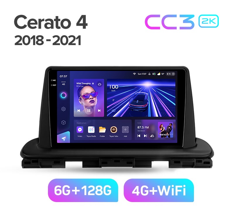 Магнитола TEYES KIA CERATO 4 2018г CC3 2K 6128ГБ 4189000₽