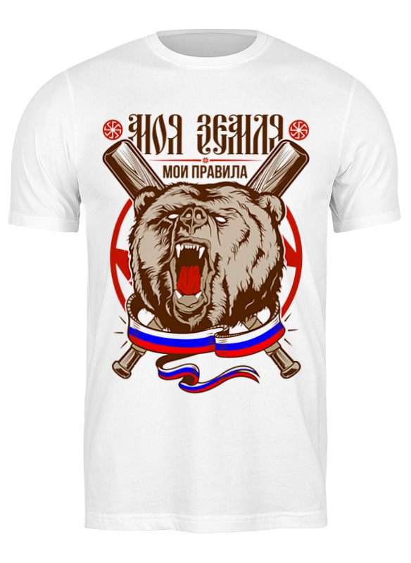 

Футболка мужская Printio Russian design белая L, Russian design
