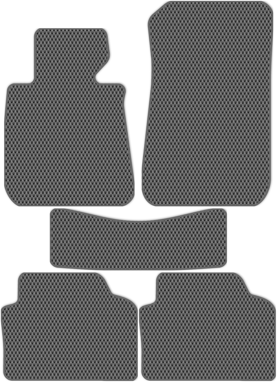 

Коврики ЭВА в салон для BMW M3 4 (E90) 2007 - 2012, 5 шт. серый, темно-серый кант, 1369-S5NT-H